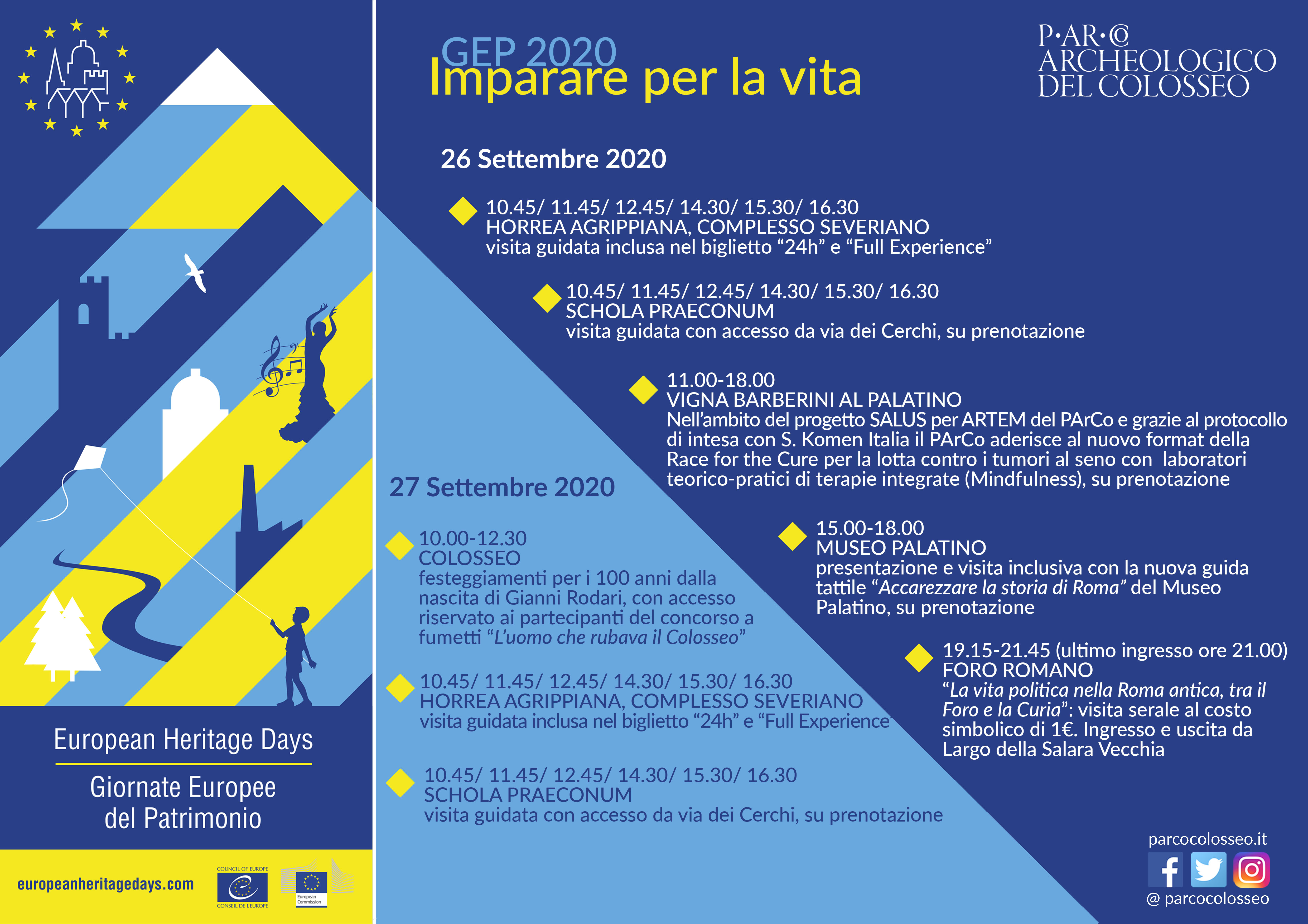 Imparare per la vita. Giornate europee del Patrimonio 2020